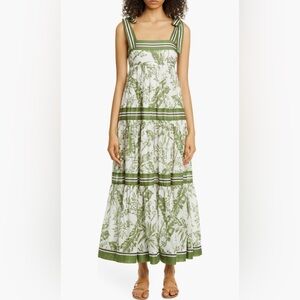 Zimmermann Green Stripe Cotton Sundress